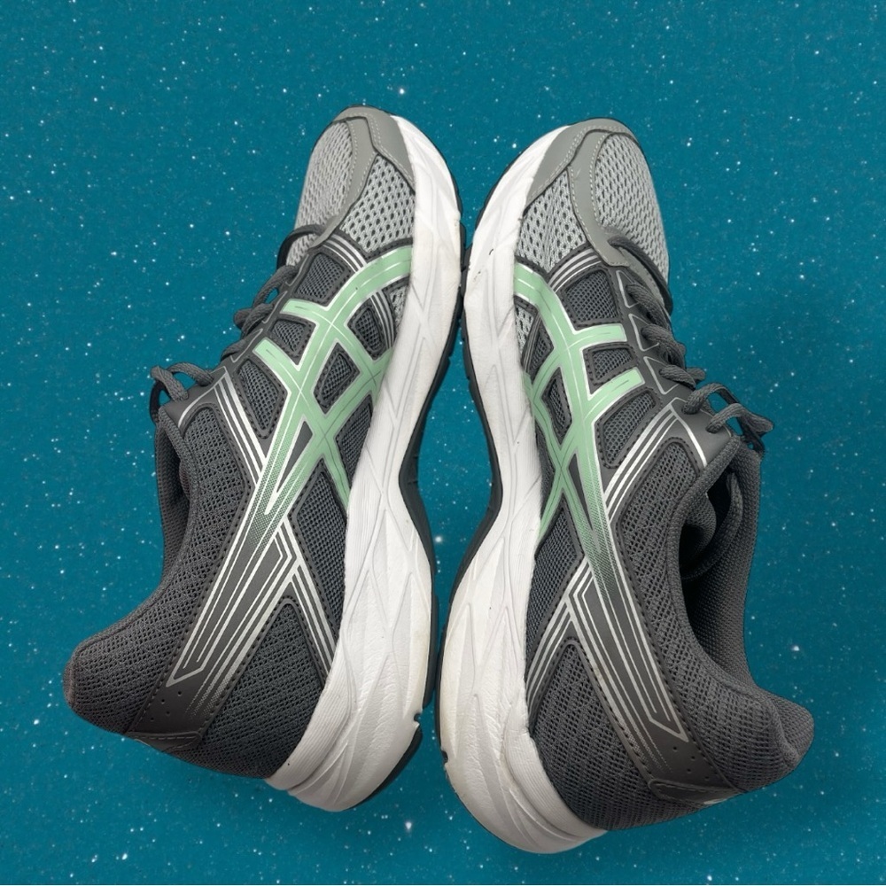 ASICS Women's Gel-Contend 4 Athletic Shoes - Gray Silver Green Size 8.5 - Picture 9 of 16
